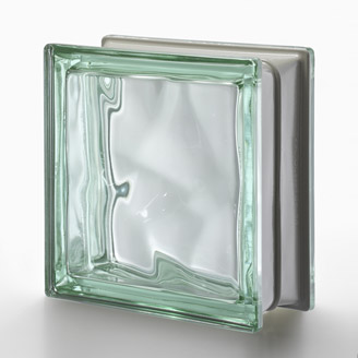 Ladrillo de vidrio Pegasus Metalizado Nube Verde