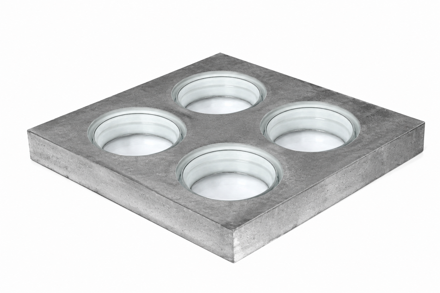 Piso armado con Vitroblock Orbis 1919/5 (Esp: 5cm)