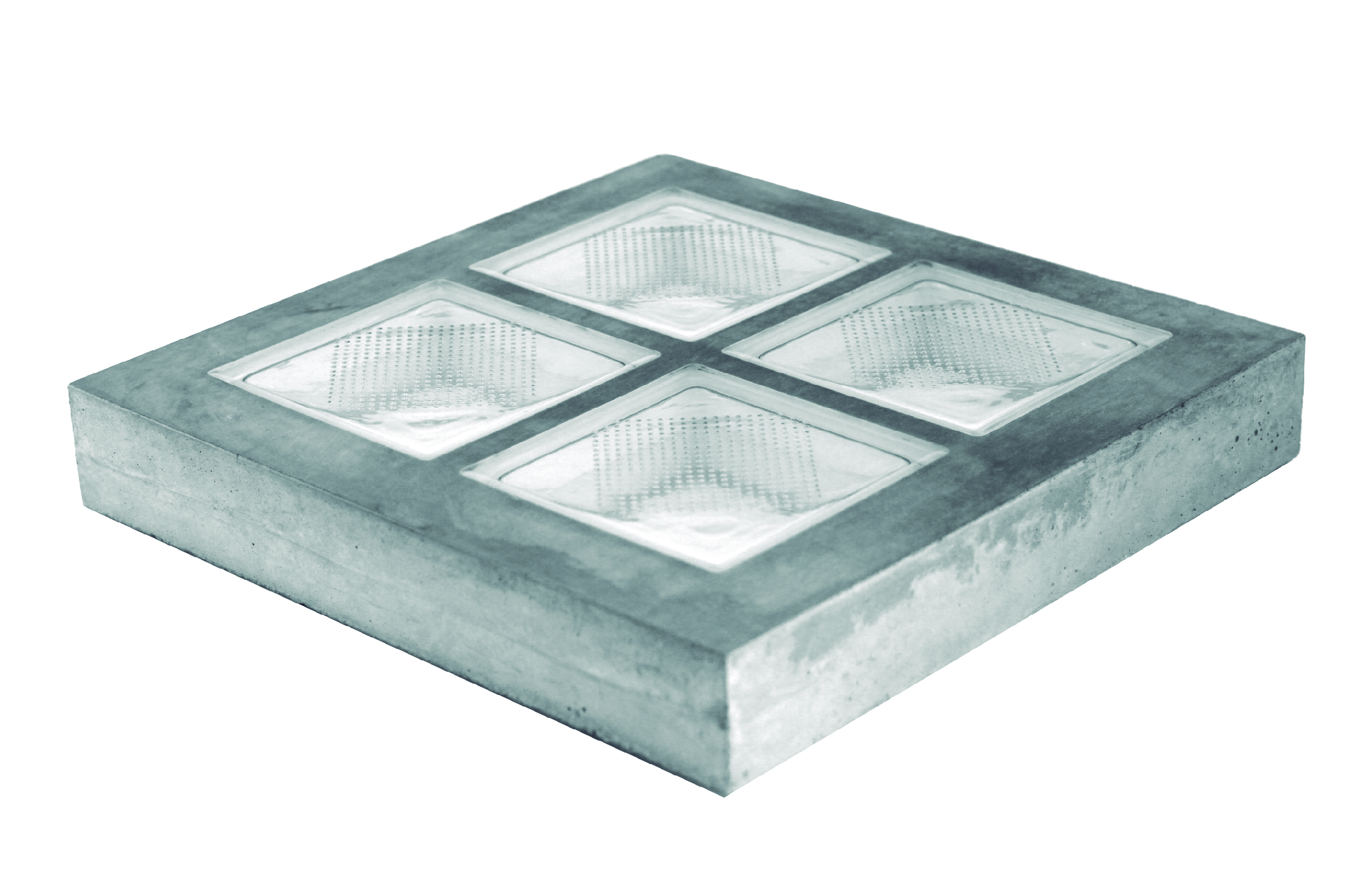 Piso armado con Ladrillo Vitroblock Dots BG 1919/8 (Esp: 8cm)